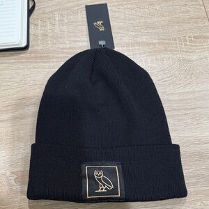 Black Beanie with Gold OVO Owl Logo